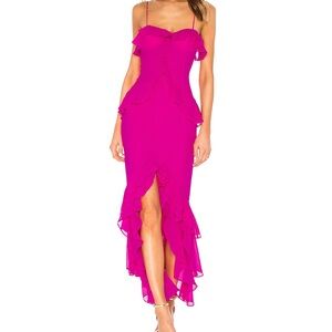 REVOLVE Lovers and friends Melissa Gown Magenta